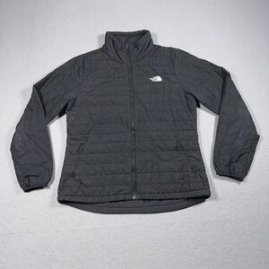 The North Face Women Large Quilted Insulated Inner Jacket Zip Black Lightweight